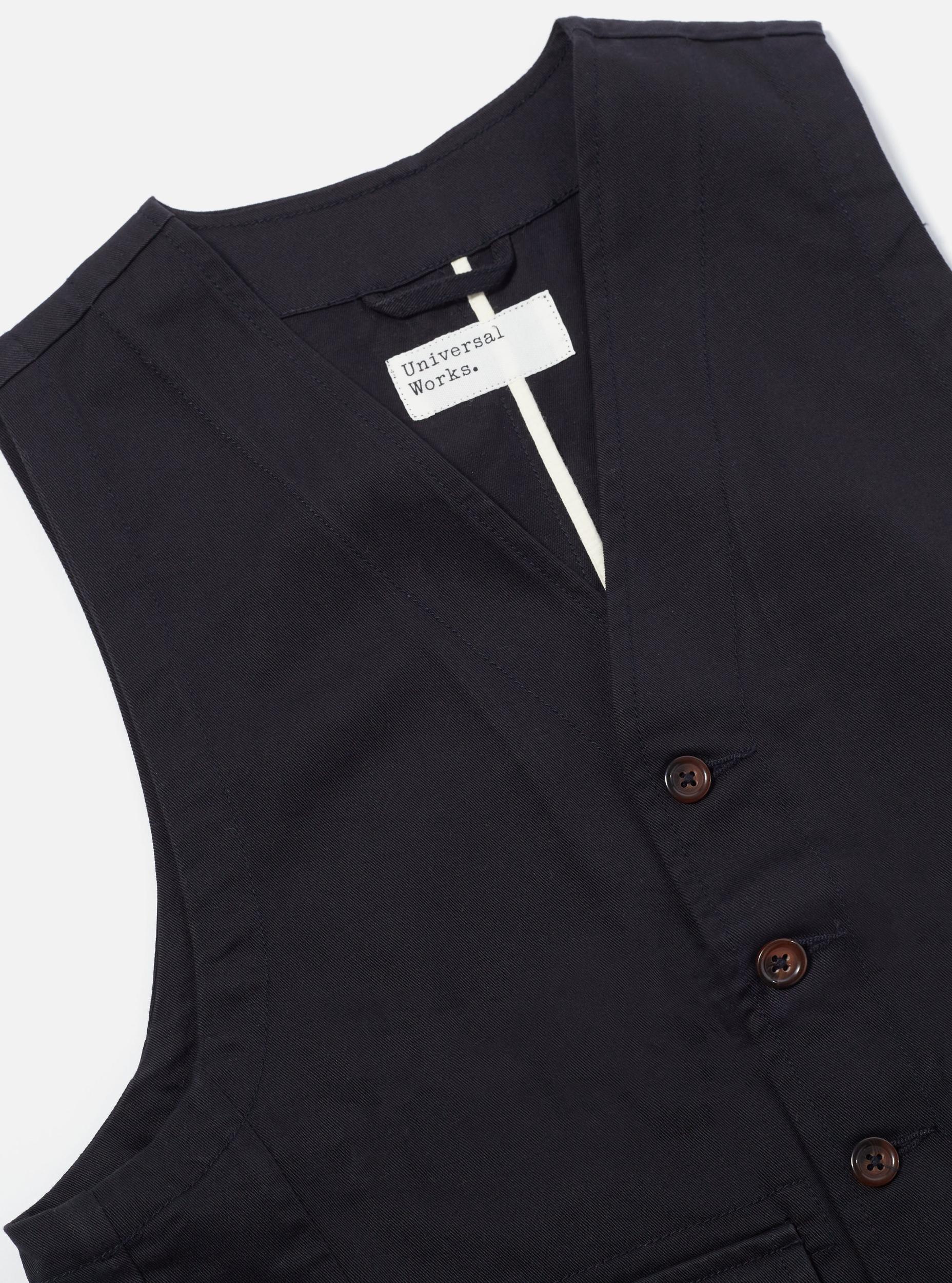 Black Twill Field Waistcoat Product Image