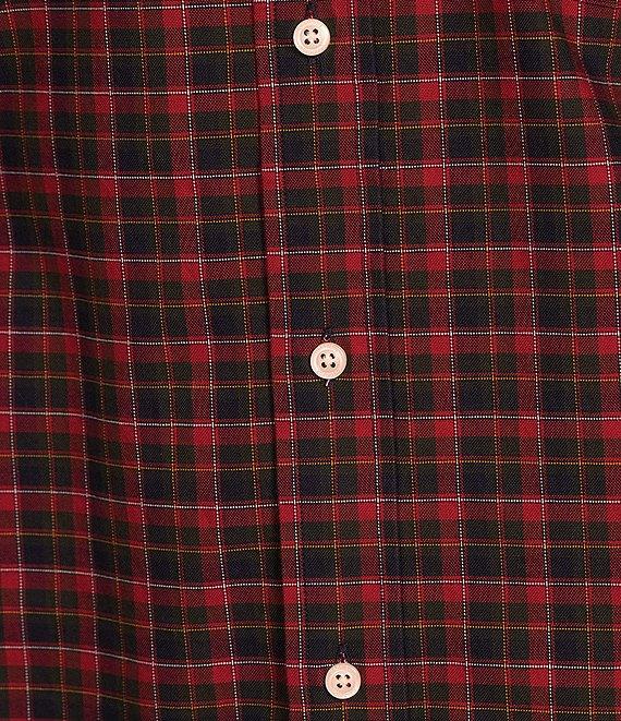 Cremieux Blue Label Big & Tall Slim Fit Plaid Check Oxford Long Sleeve Woven Shirt Product Image