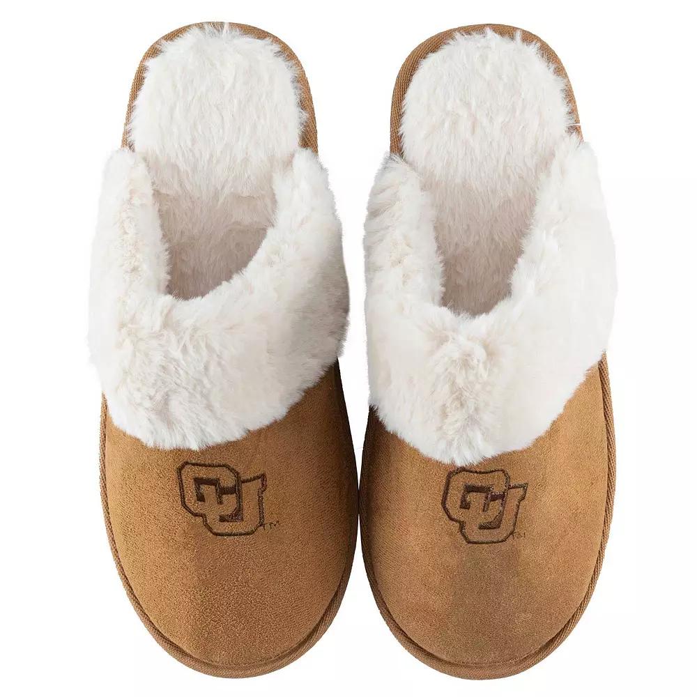 Women's ZooZatz Colorado Buffaloes Faux Fur Slippers, Size: 5/6, Brown Product Image