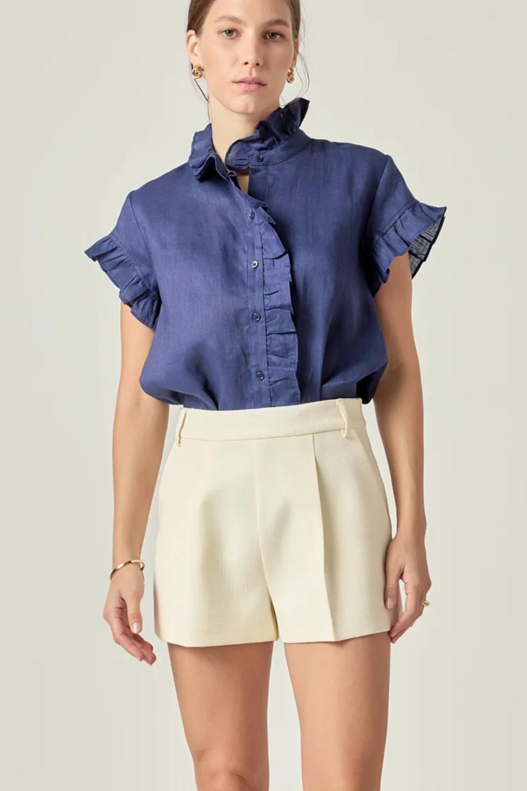 Tuck Detailed Shorts Product Image