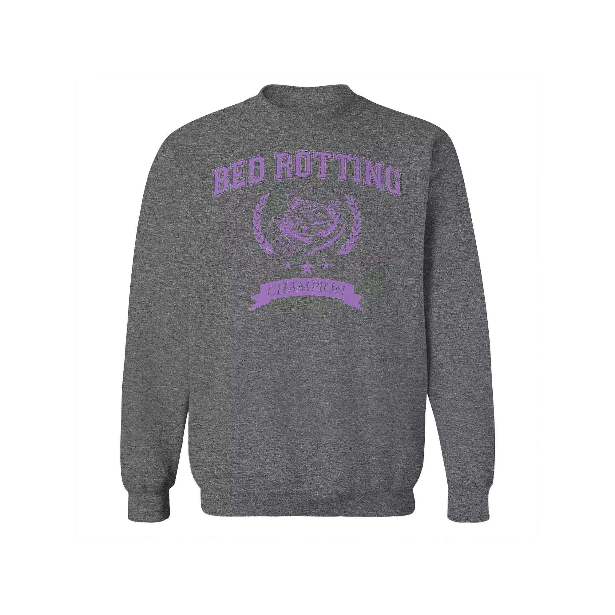 Men's COLAB89 Bed Rotting Champion Graphic Sweatshirt, Size: XL, Grey Heather Product Image