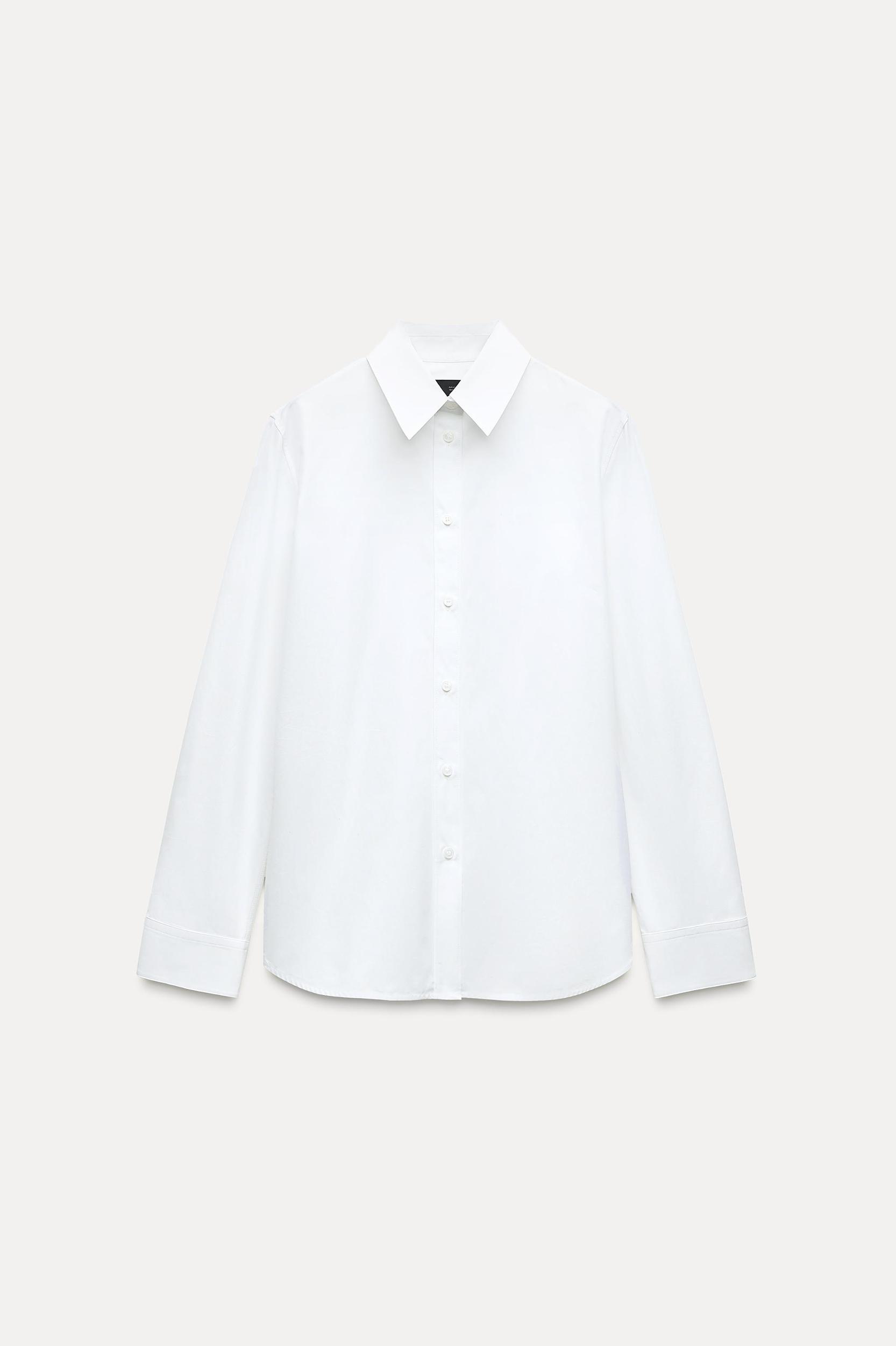 POPLIN SHIRT ZW COLLECTION Product Image