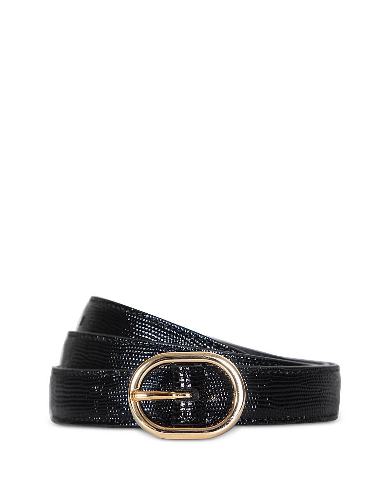 Womens Womens 20mm Stitched Lizard-Embossed Leather Belt Vince Product Image