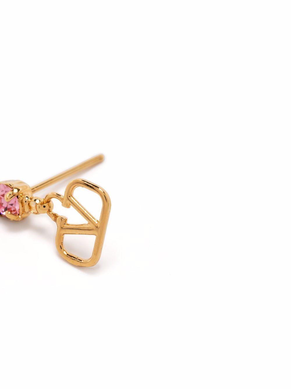 VLogo Signature crystal-embellished earrings Product Image