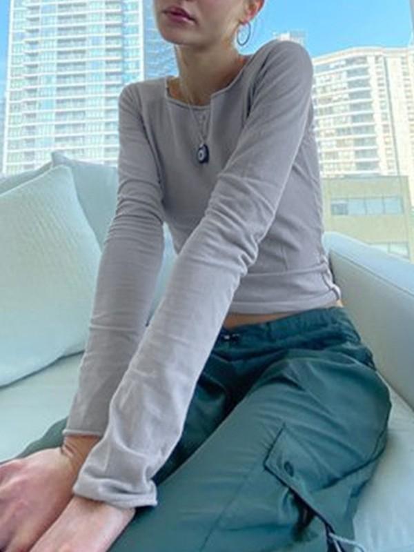 Lilac Y2K Long Sleeve Tee Product Image