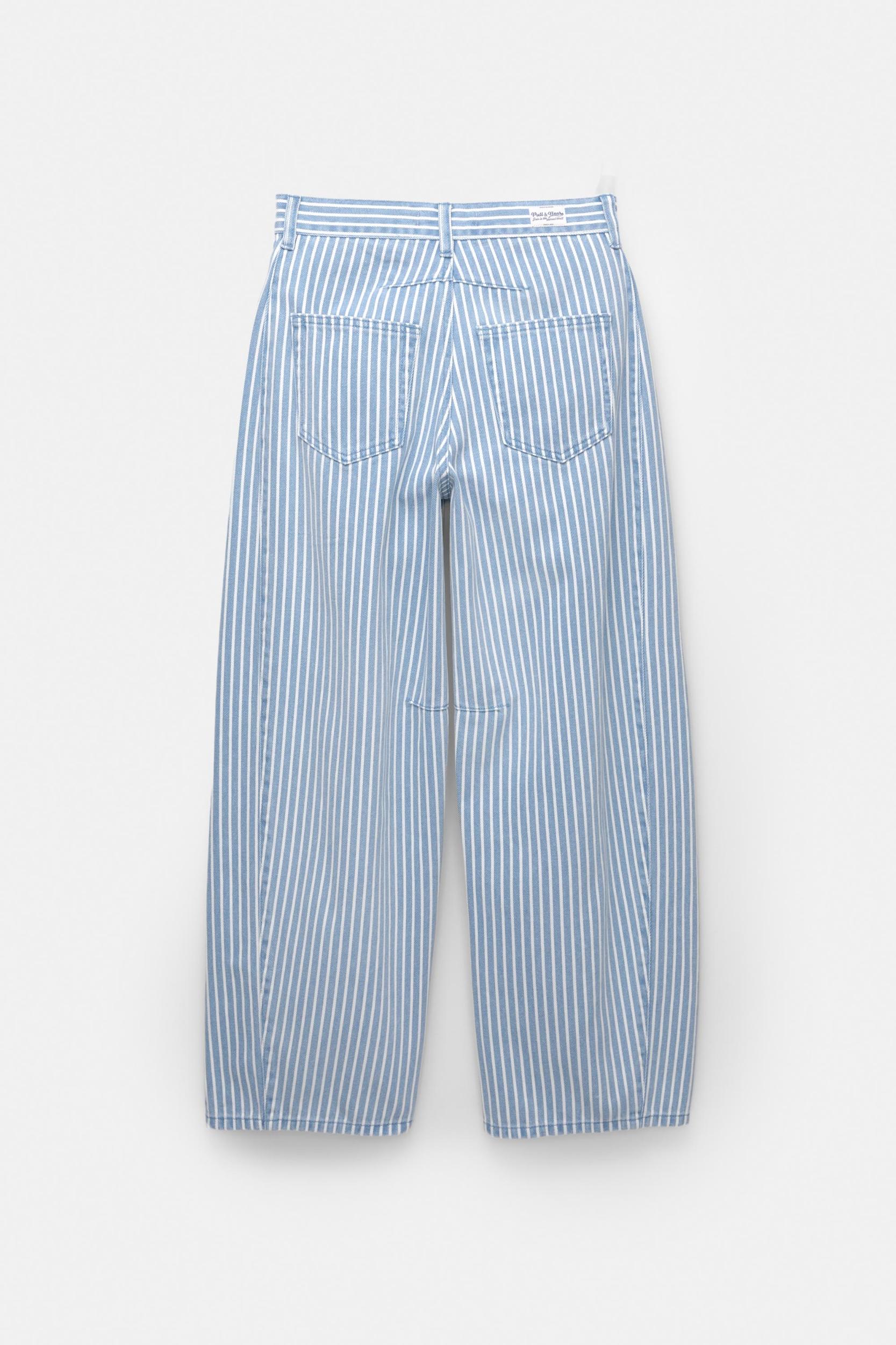Striped balloon jeans Product Image