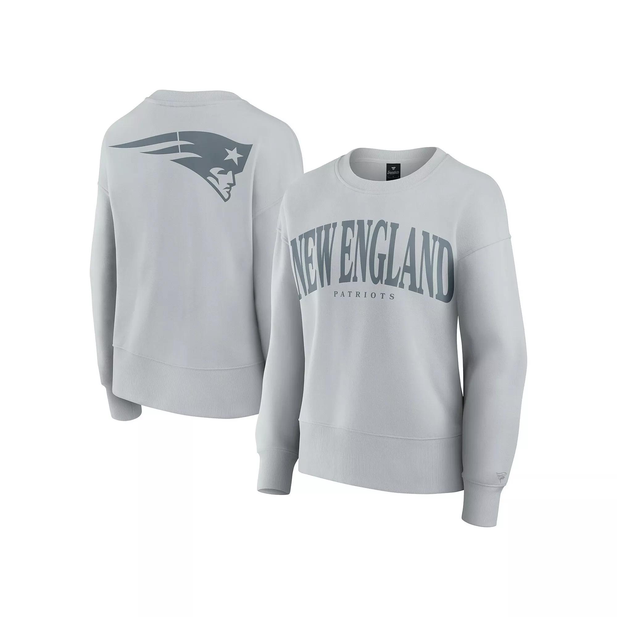 Womens Fanatics Gray New England Patriots Elements Pullover Sweatshirt Product Image