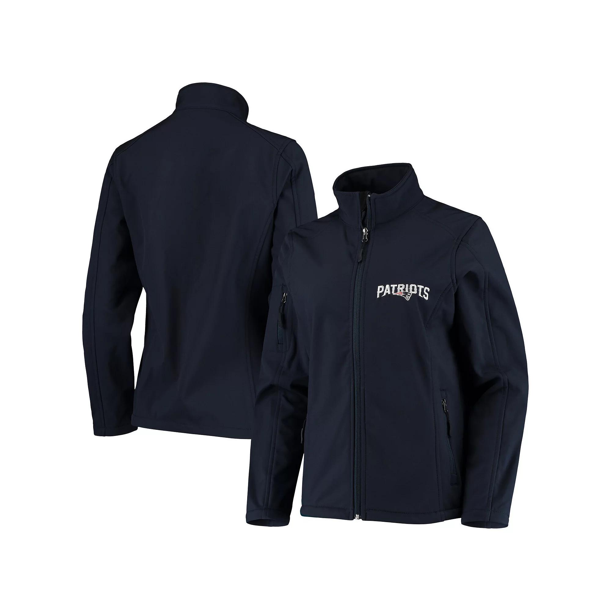 Women's Navy New England Patriots Full-Zip Sonoma Softshell Jacket,  Product Image