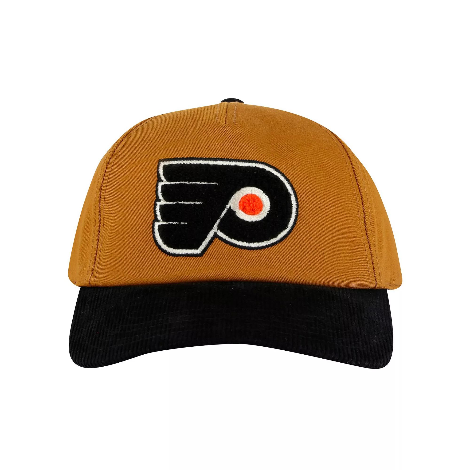 Men's American Needle  Tan/Black Philadelphia Flyers Burnett Adjustable Hat, Fly Team Product Image