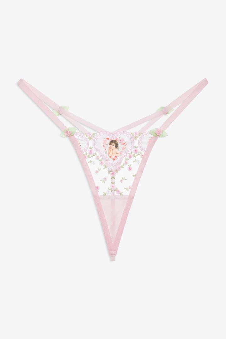 Cherub Love Thong Panty — Pink Product Image