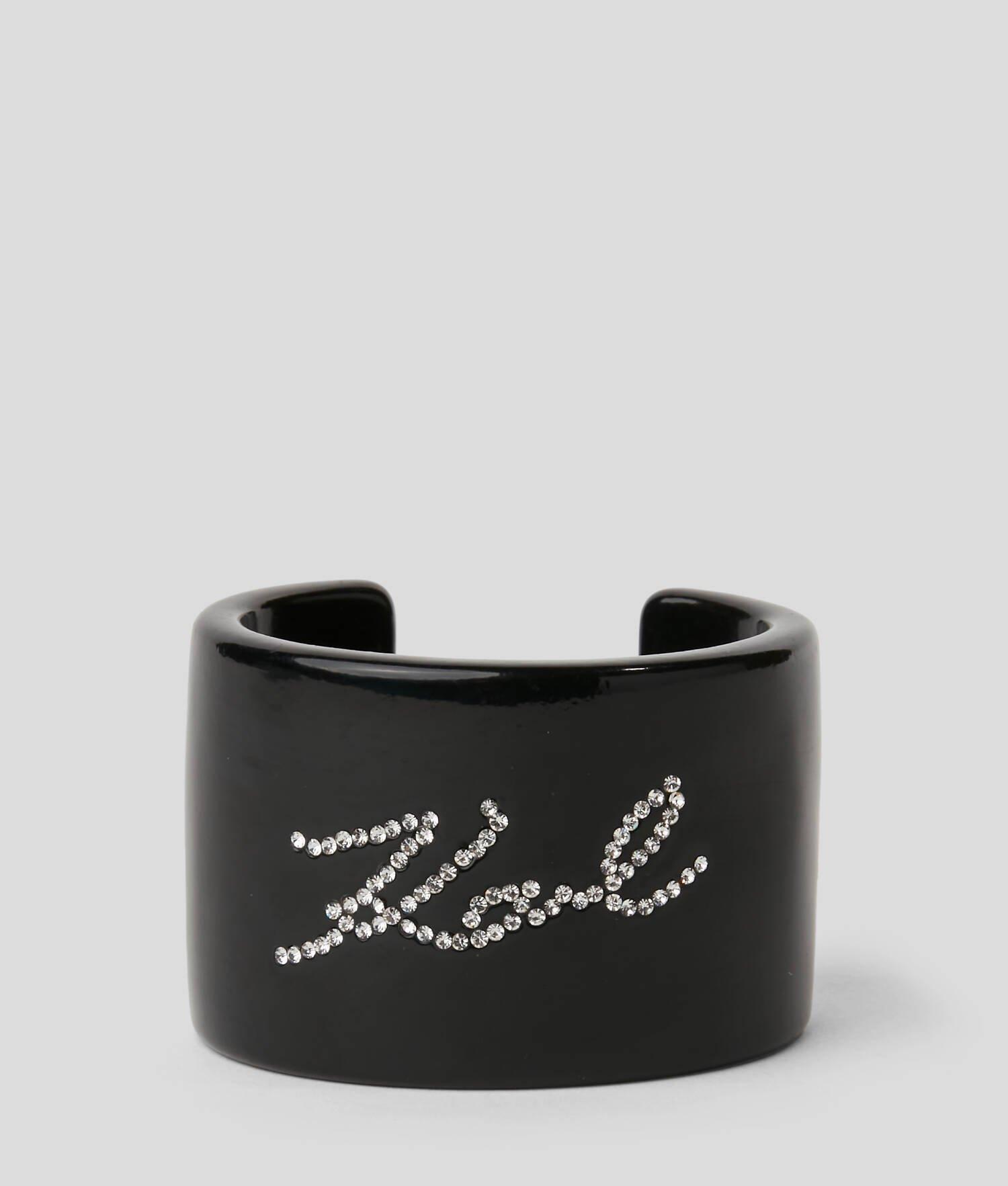 K/SIGNATURE RHINESTONES CUFF BRACELET Product Image