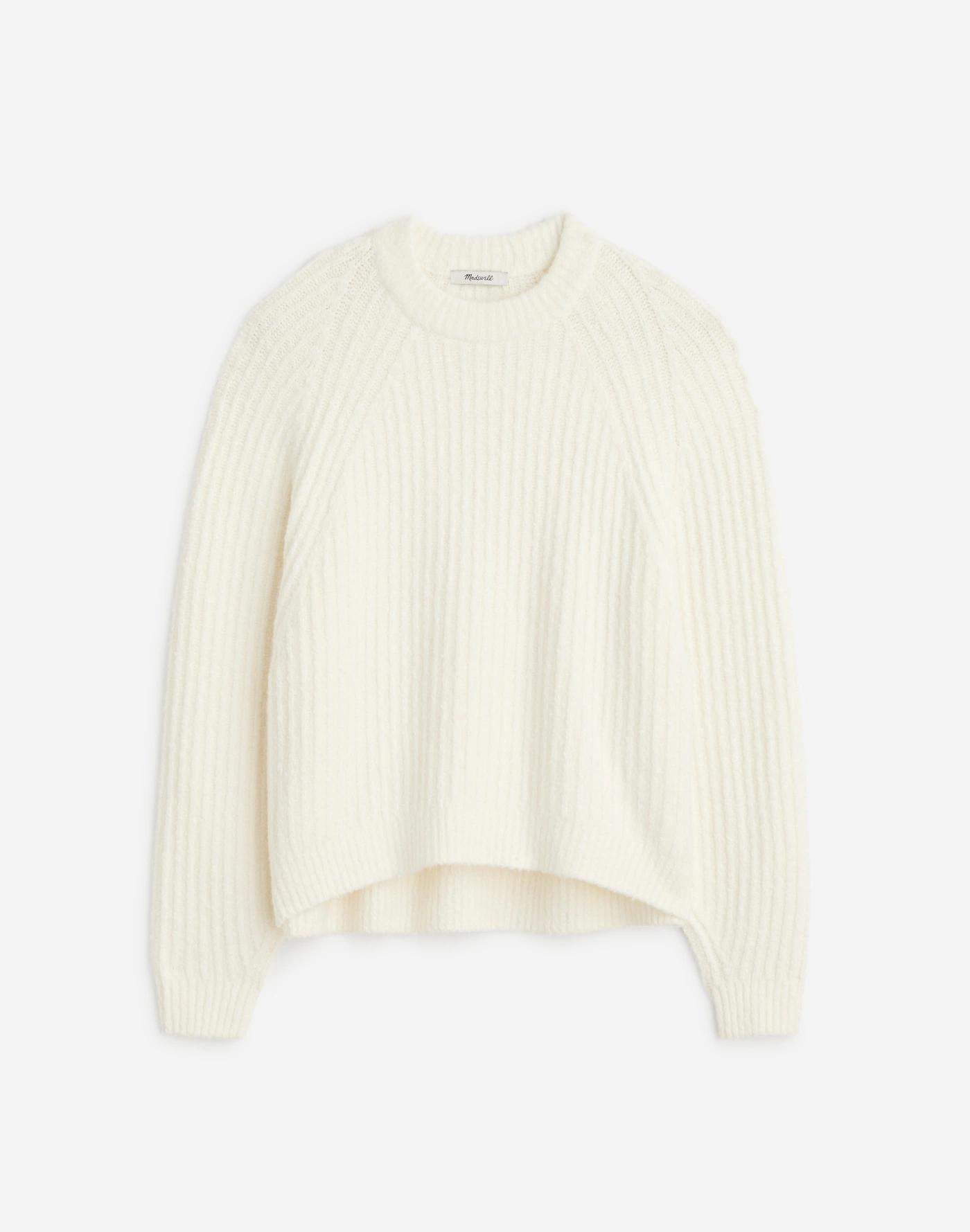 Ribbed Cotton-Blend Sweater Product Image