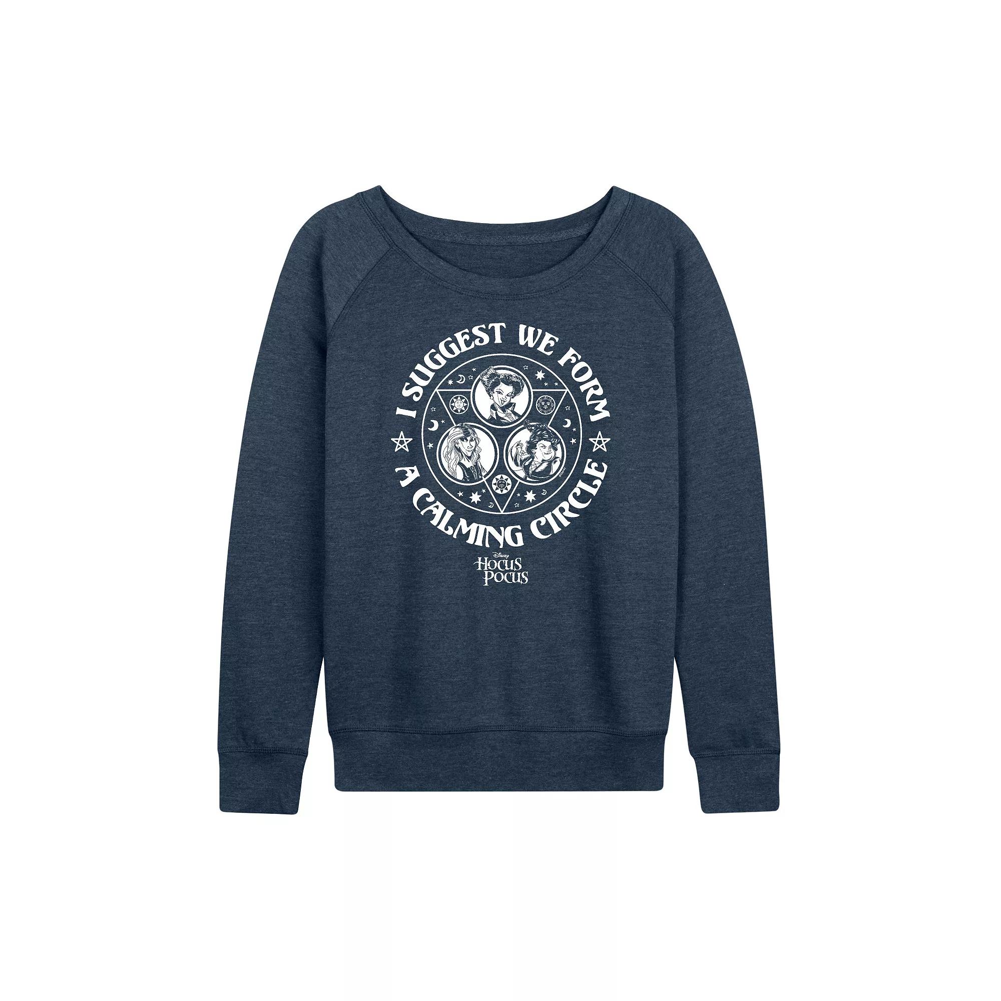 Disney's Hocus Pocus Women's Calming Circle French Terry Long Sleeve Tee,  Product Image