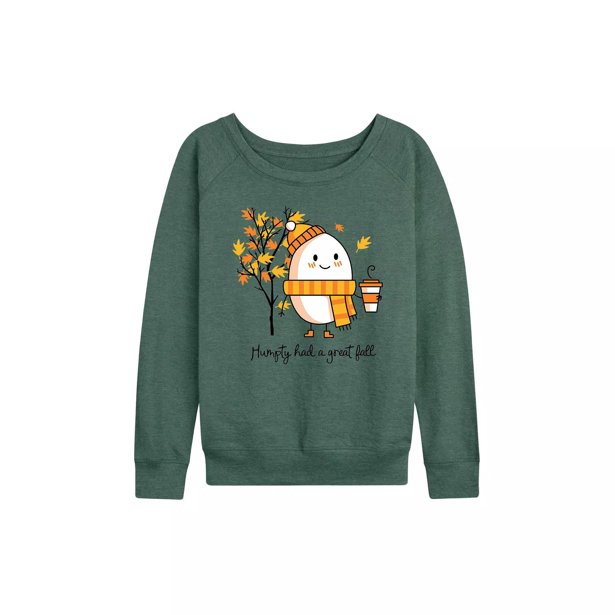 Women's Humpty Had A Great Fall French Terry Long Sleeve Tee,  Product Image