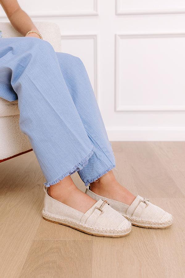 The Ellie Espadrille Flat in Oatmeal Product Image