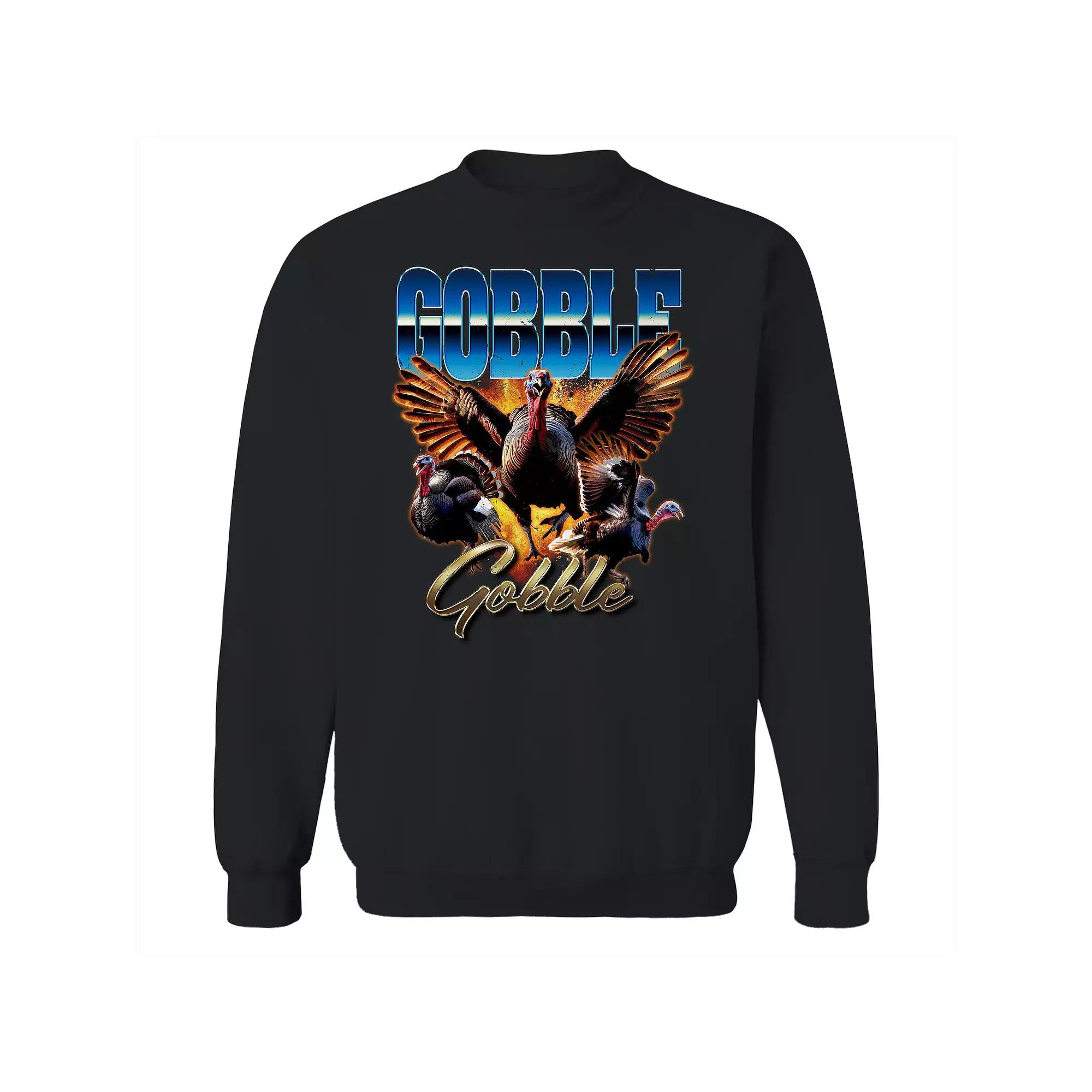 Men's COLAB89 Gobble Gobble Thanksgiving Graphic Sweatshirt, Adult Unisex,  Product Image