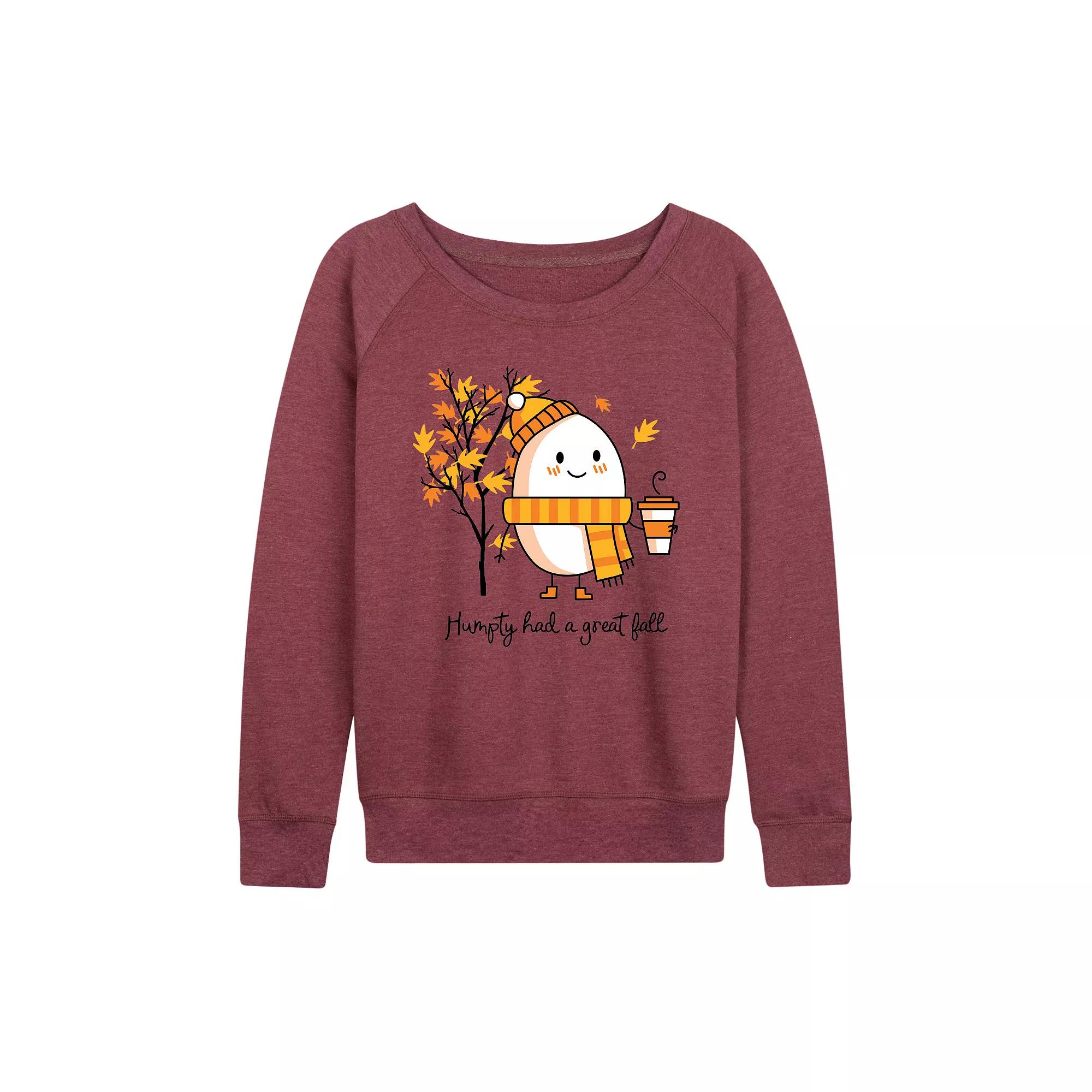Women's Humpty Had A Great Fall French Terry Long Sleeve Tee,  Product Image