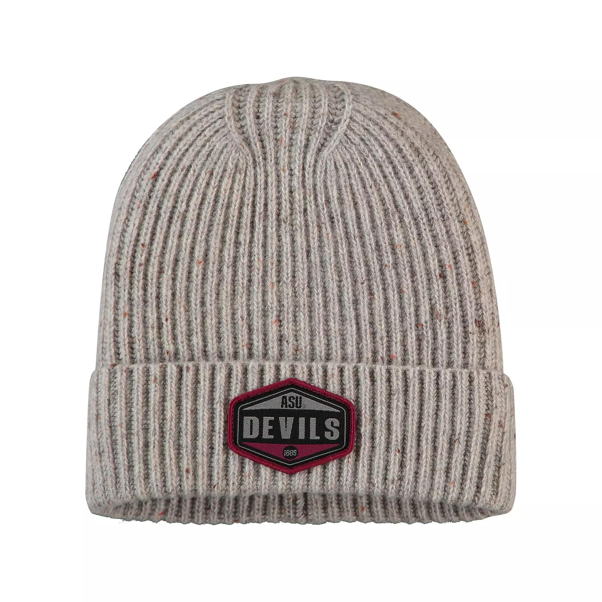 Men's Top of the World Gray Arizona State Sun Devils Alp Cuffed Knit Hat, Grey Product Image