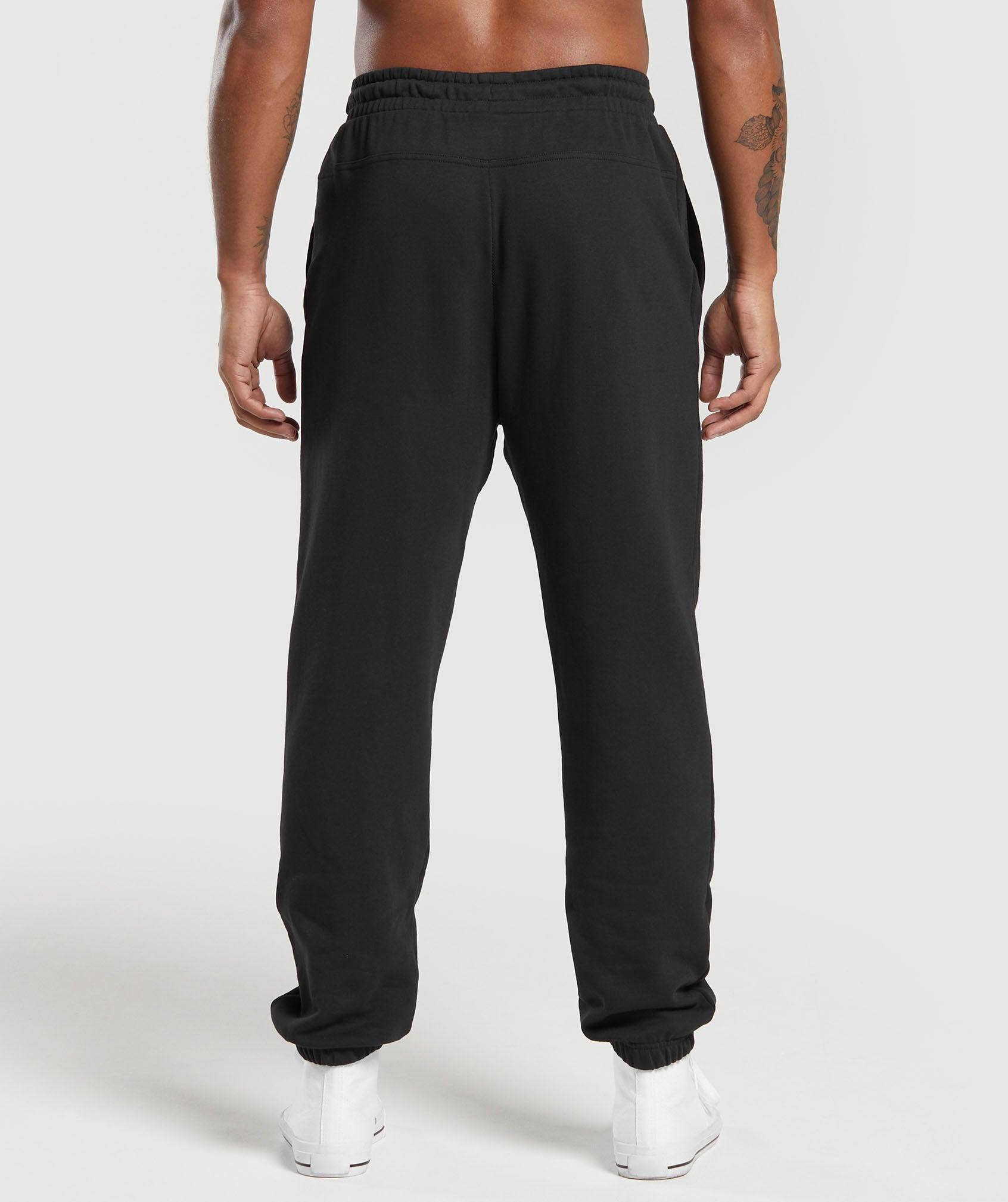 Gymshark Global Lifting Oversized Essential Joggers - Black Male Product Image