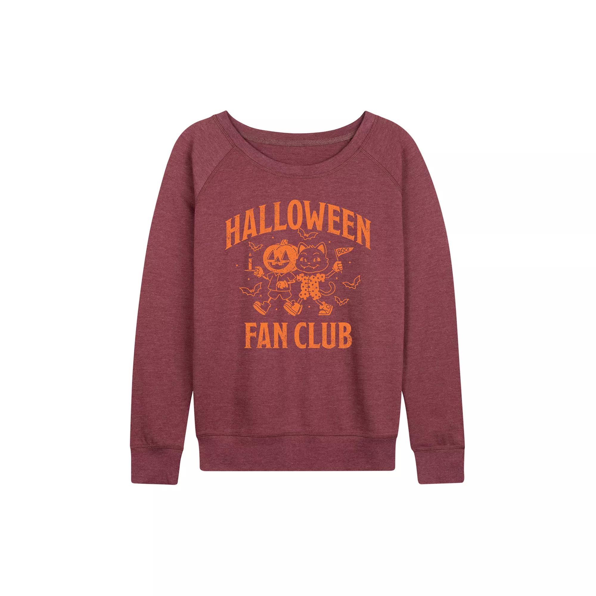 Women's Halloween Fan Club French Terry Long Sleeve Tee,  Product Image