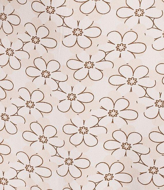 Roxy Ocean Boulevard Sleeveless Halter V-Neck Flower-Printed Dress Product Image