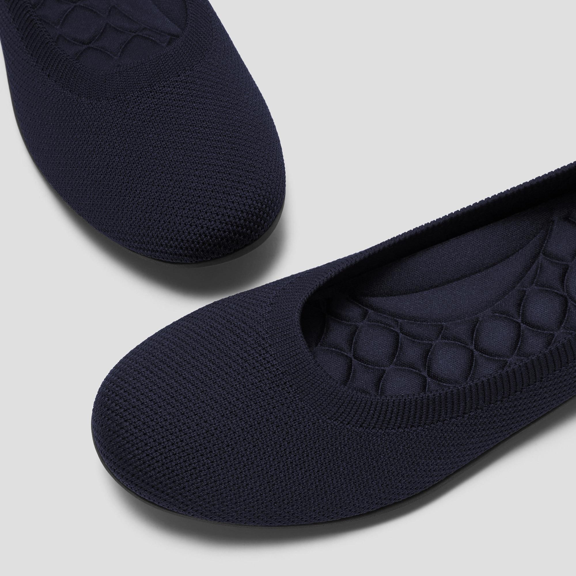 Water-Repellent Round-Toe Walking Flats (Claire Walker) Product Image