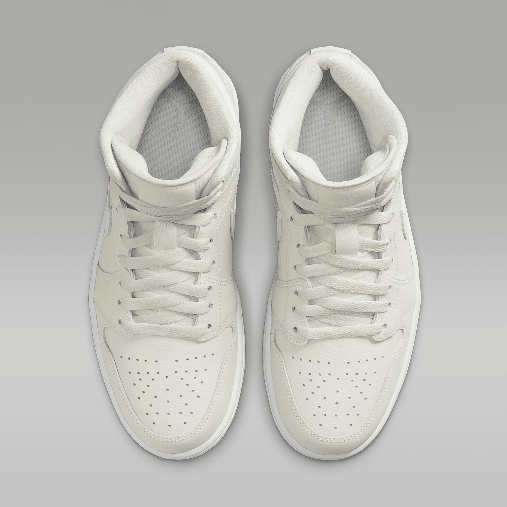 Jordan Womens Jordan AJ 1 Mid - Womens Basketball Shoes Sail/Pink Product Image