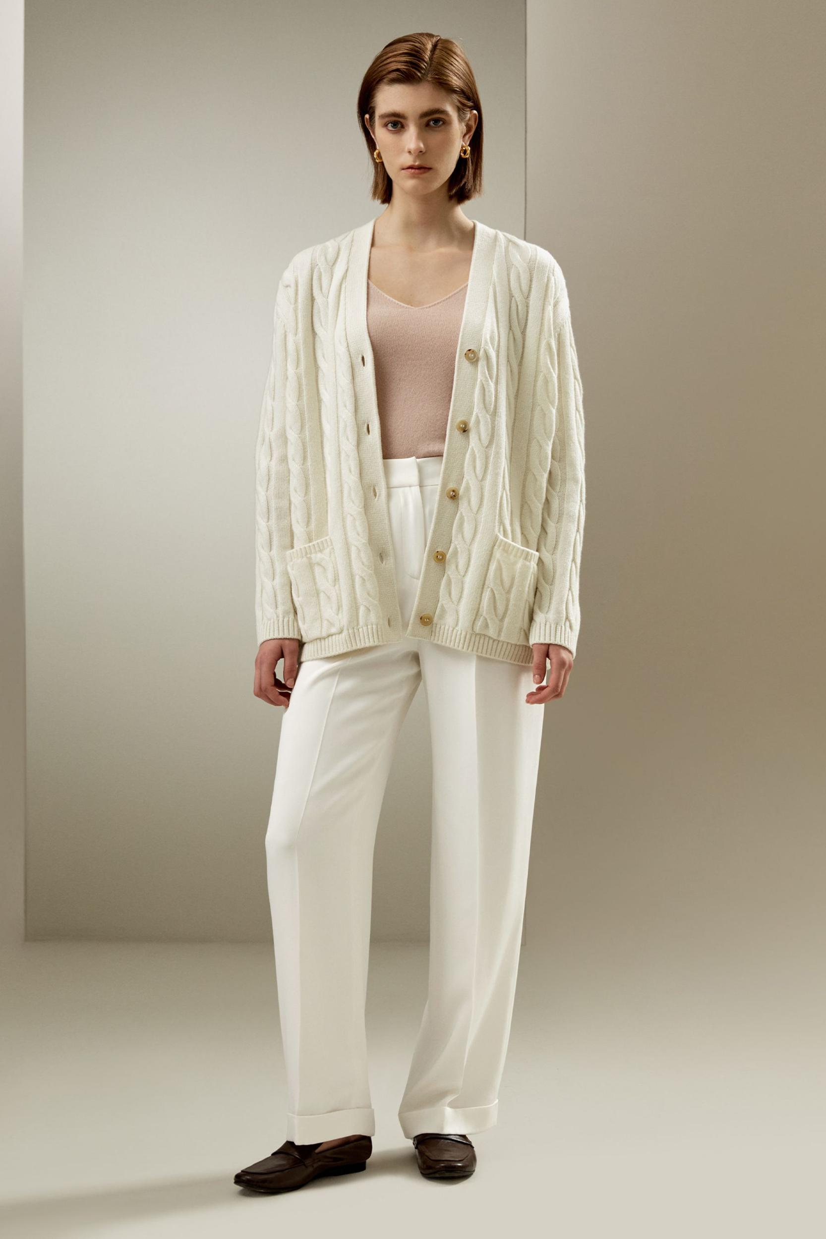 Oversized Cable Weave Cardigan Product Image
