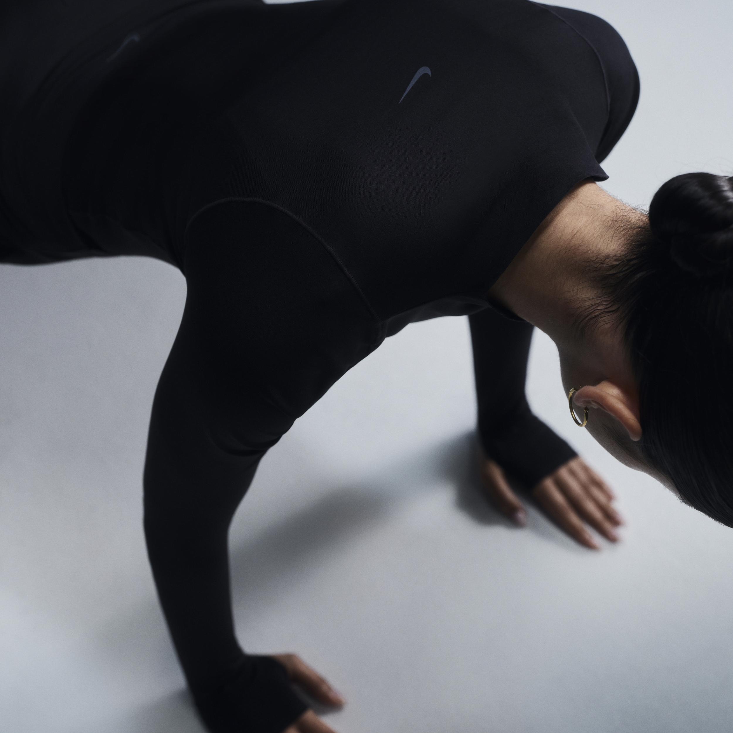 Nike Womens Zenvy Dri-FIT Long-Sleeve Top | FN3022-010 Product Image