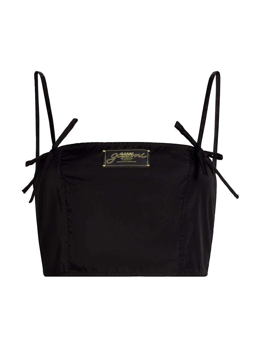 Womens Duchesse Bow Crop Top Product Image