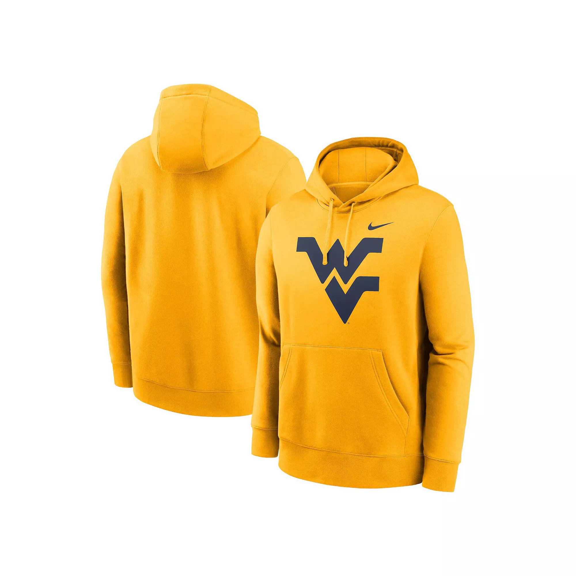 Men's Nike Gold West Virginia Mountaineers Primetime Evergreen Club Fleece Pullover Hoodie, Size: XL Product Image