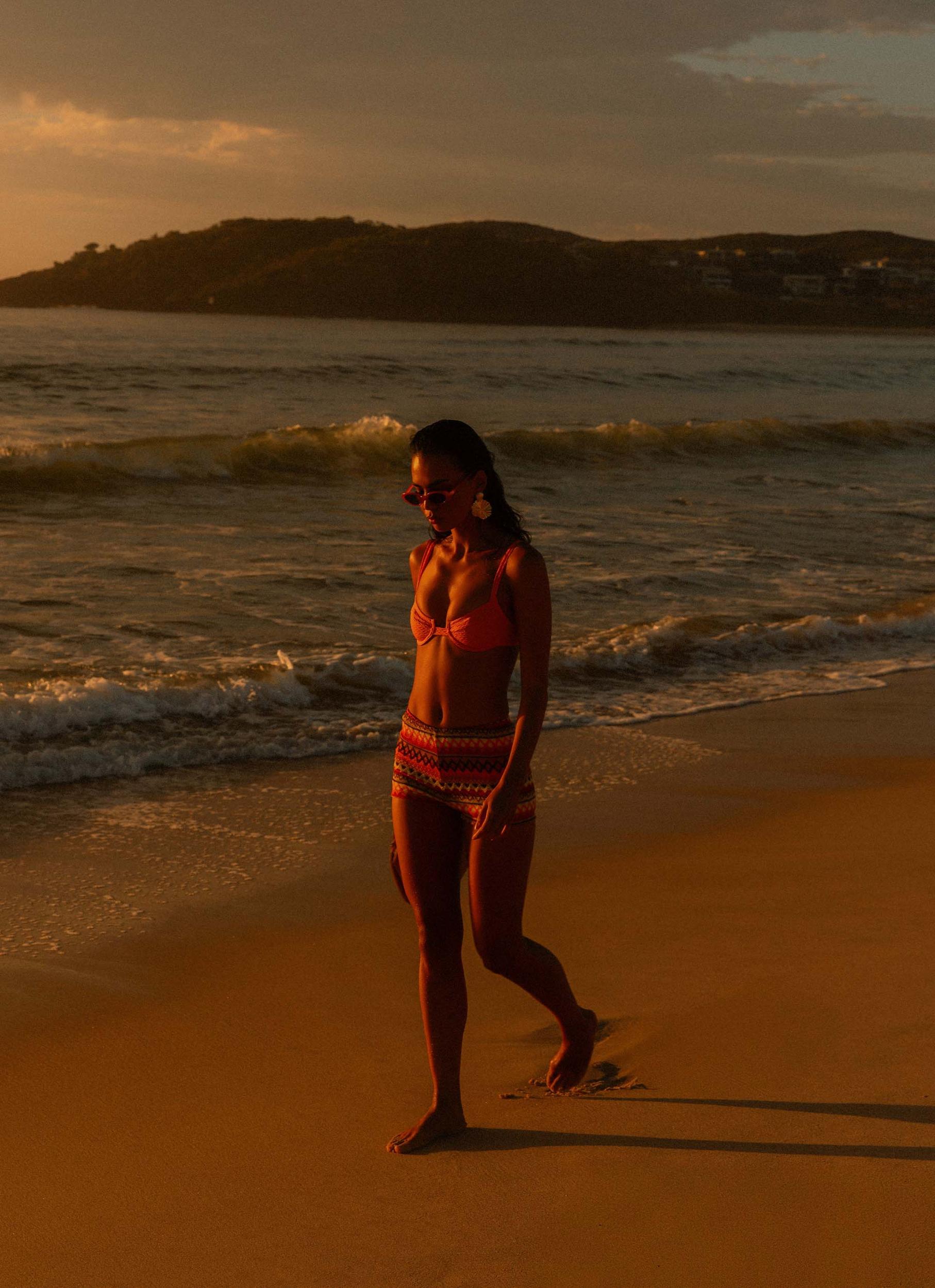 Airlie Balconette Bikini Top - Orange Product Image