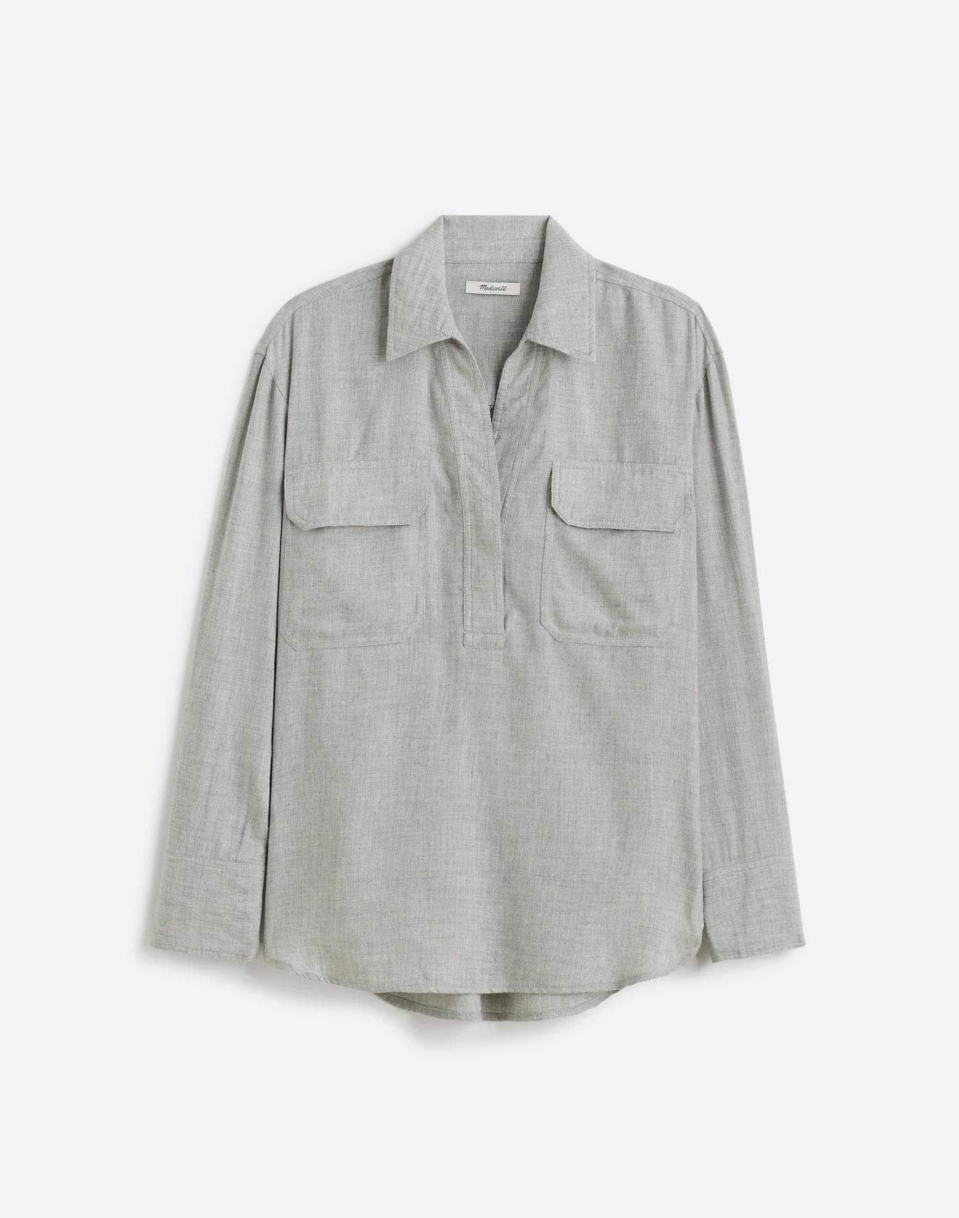 Popover Shirt in Plaid Product Image