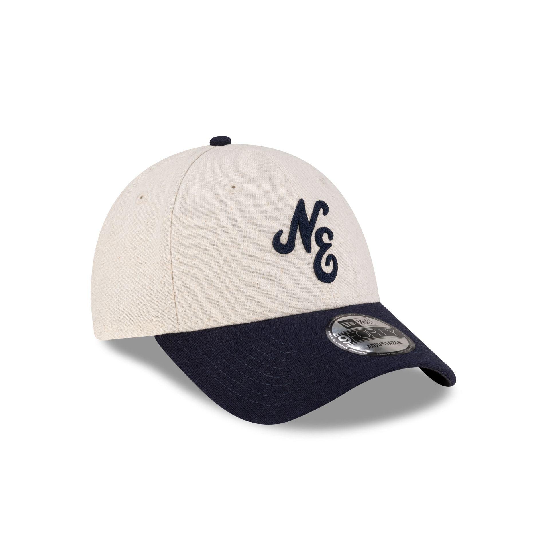 New Era Cap Linen Two Tone Navy 9FORTY Adjustable Hat Male Product Image