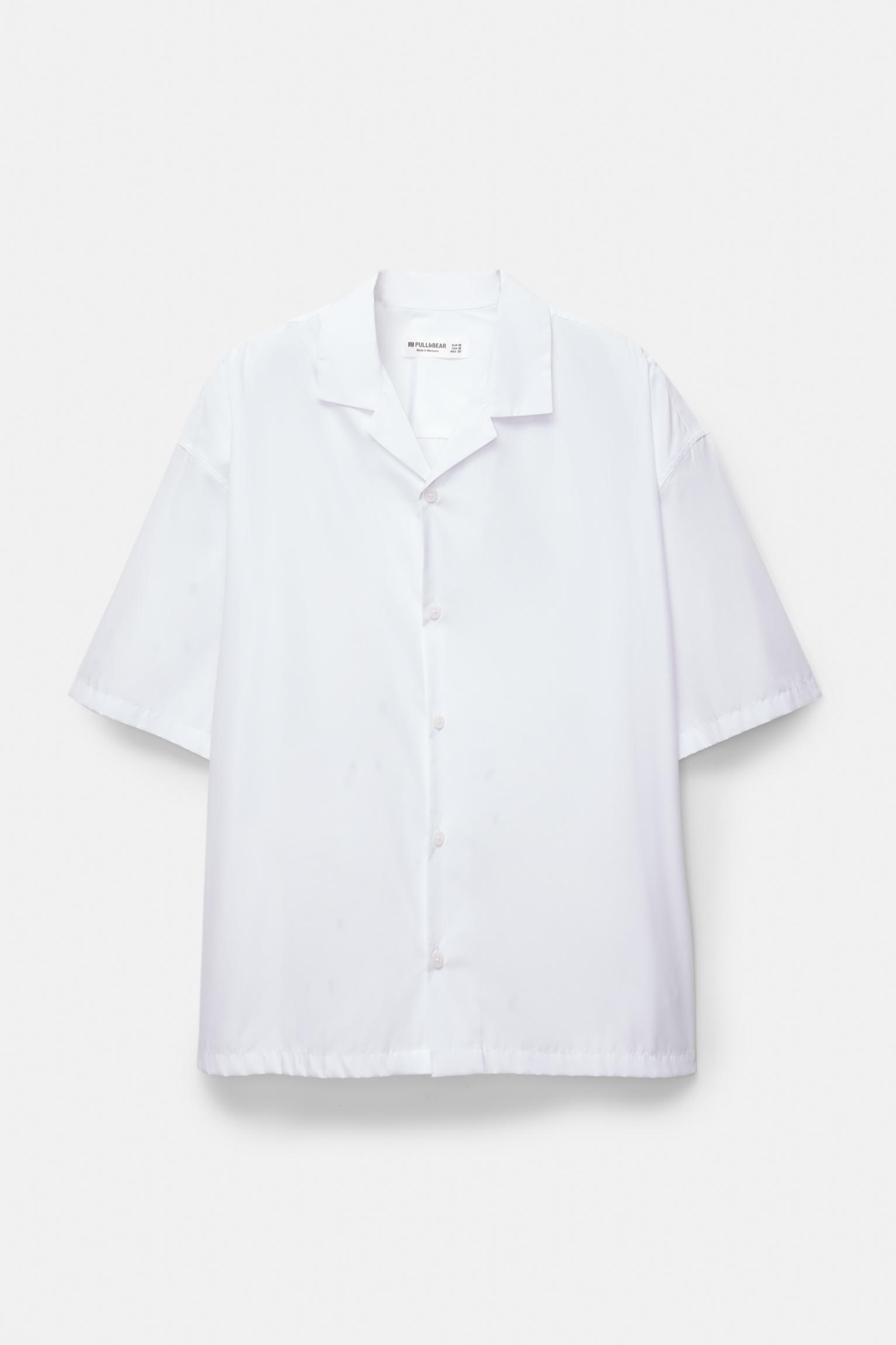 Short sleeve poplin shirt Product Image