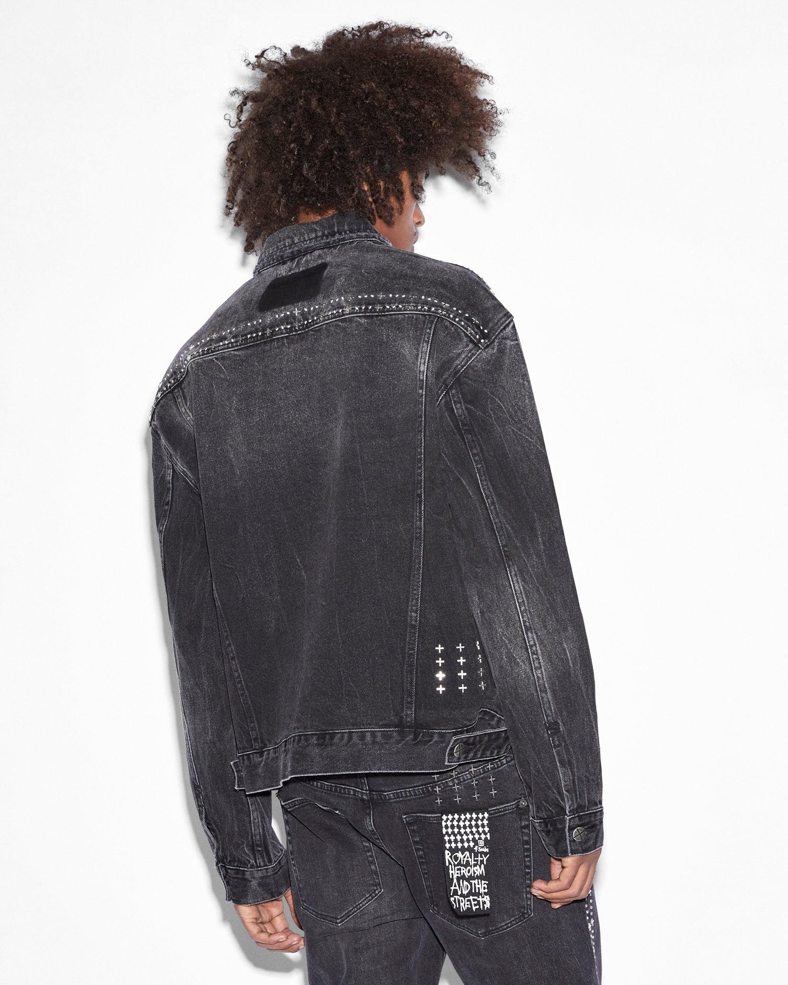 OH G JACKET METALIK STRIPE BLACK Male Product Image