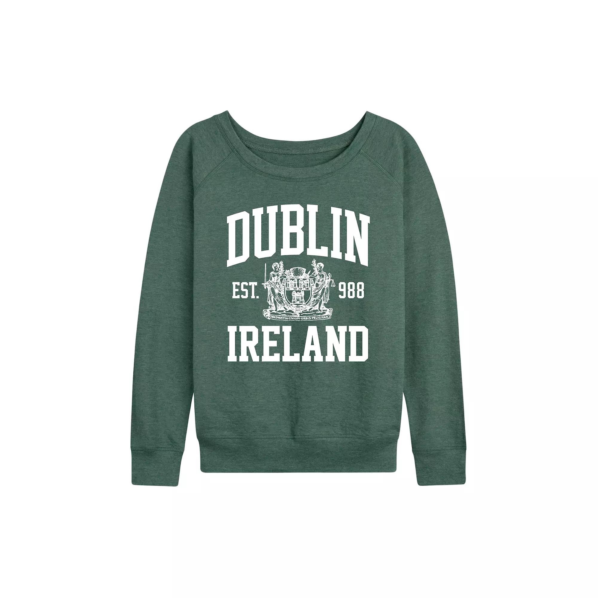 Women's Dublin Collegiate French Terry Long Sleeve Tee,  Product Image