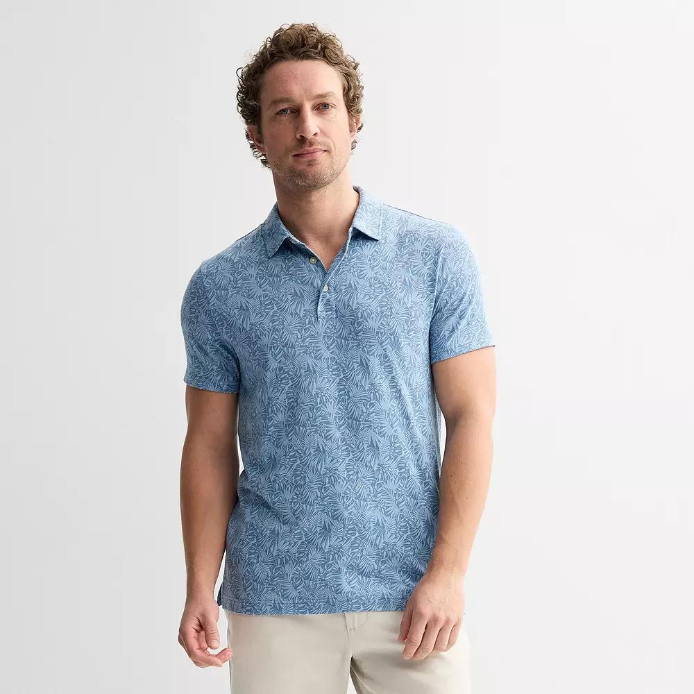 Men's Sonoma Goods For Life® The Super Soft Polo, Size: Small, Blue Leaf Slice Product Image