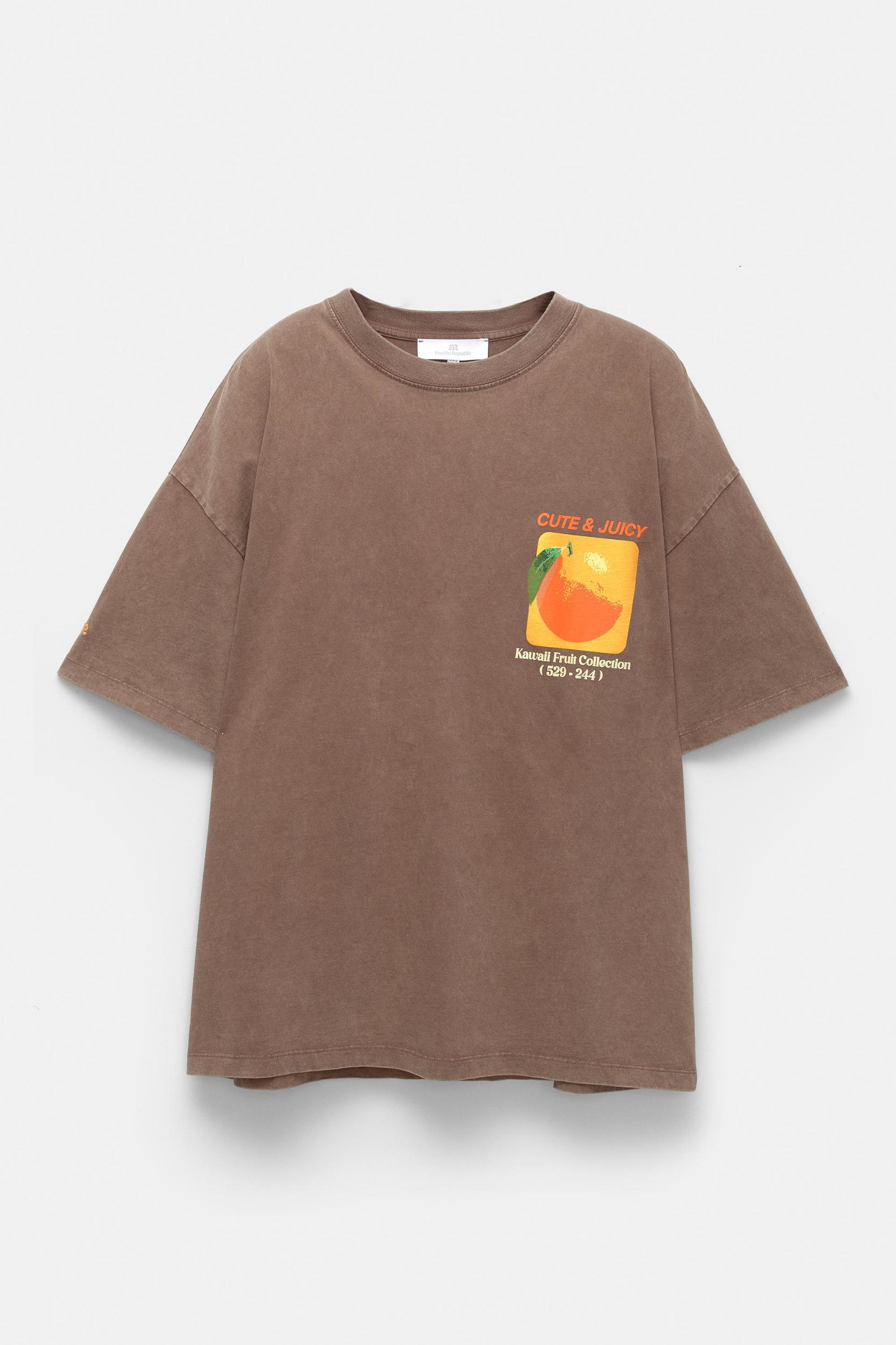 Orange graphic T-shirt Product Image