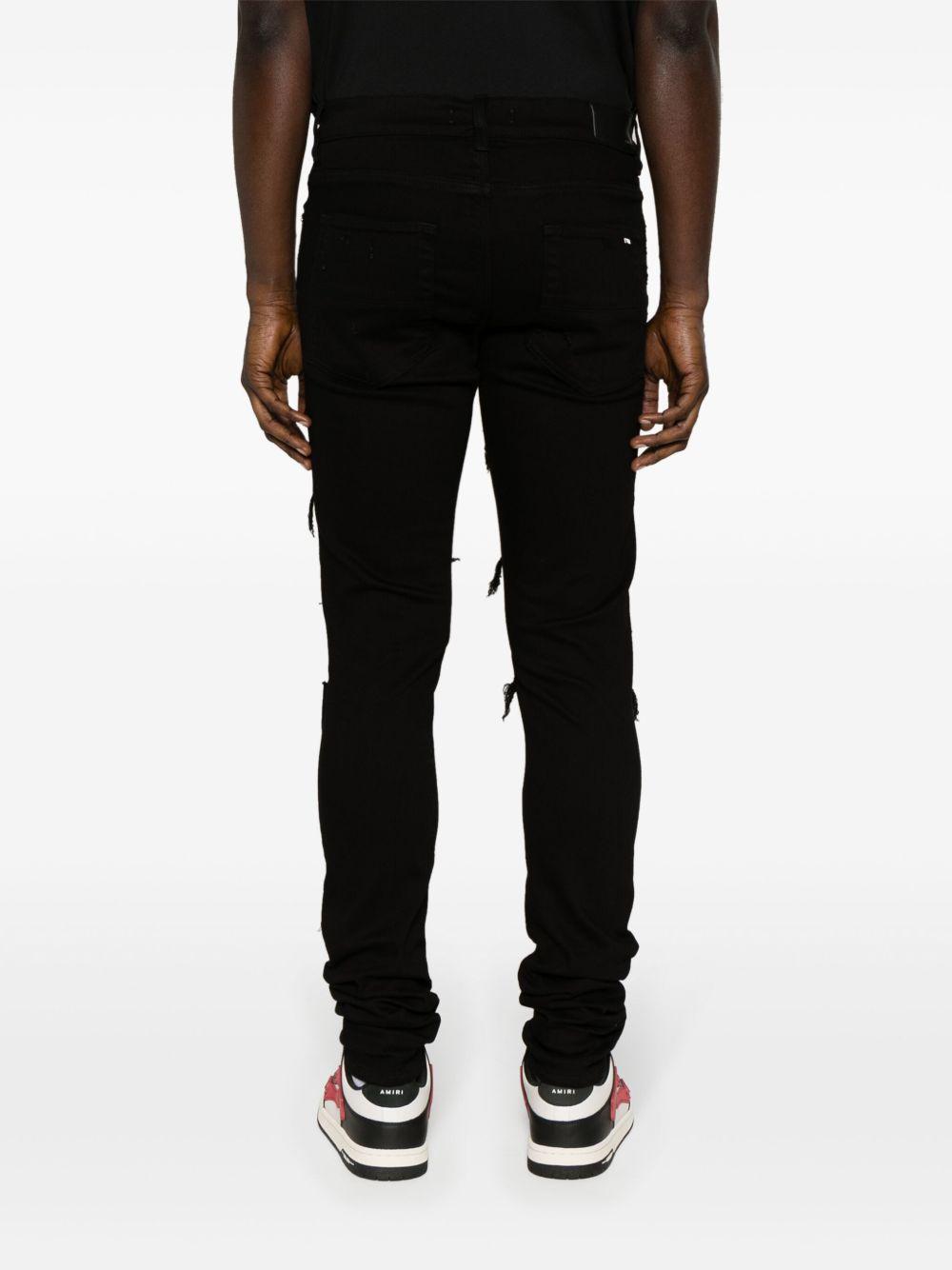 Thrasher leather-trim skinny jeans Product Image