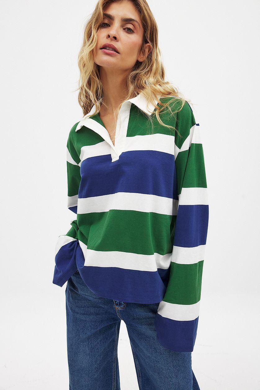 Long Sleeve Polo Shirt Product Image