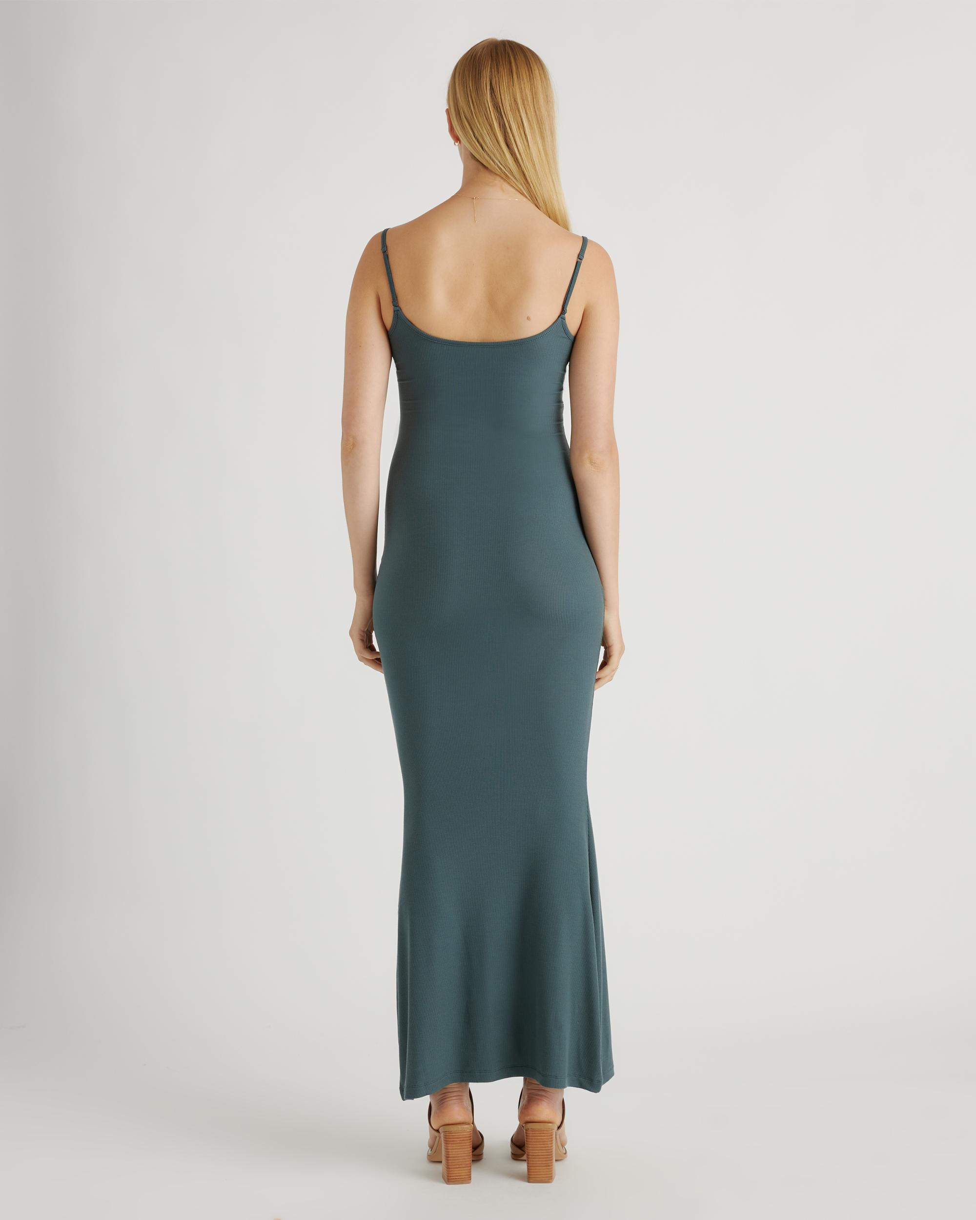 Quince | Women's Tencel Rib Knit Maxi Slip Dress Size XL, Cotton/Modal Product Image