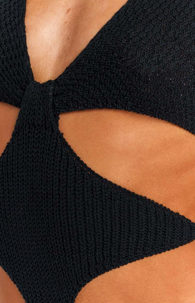 Winslet Black Cut Out Mini Dress Product Image