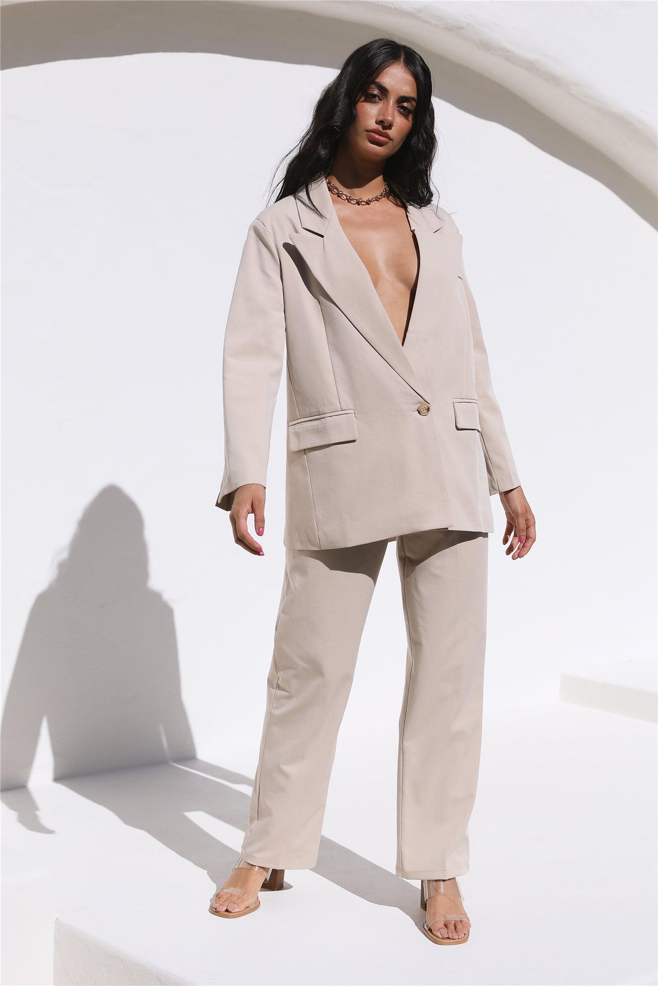 Style Staple Blazer Beige Product Image