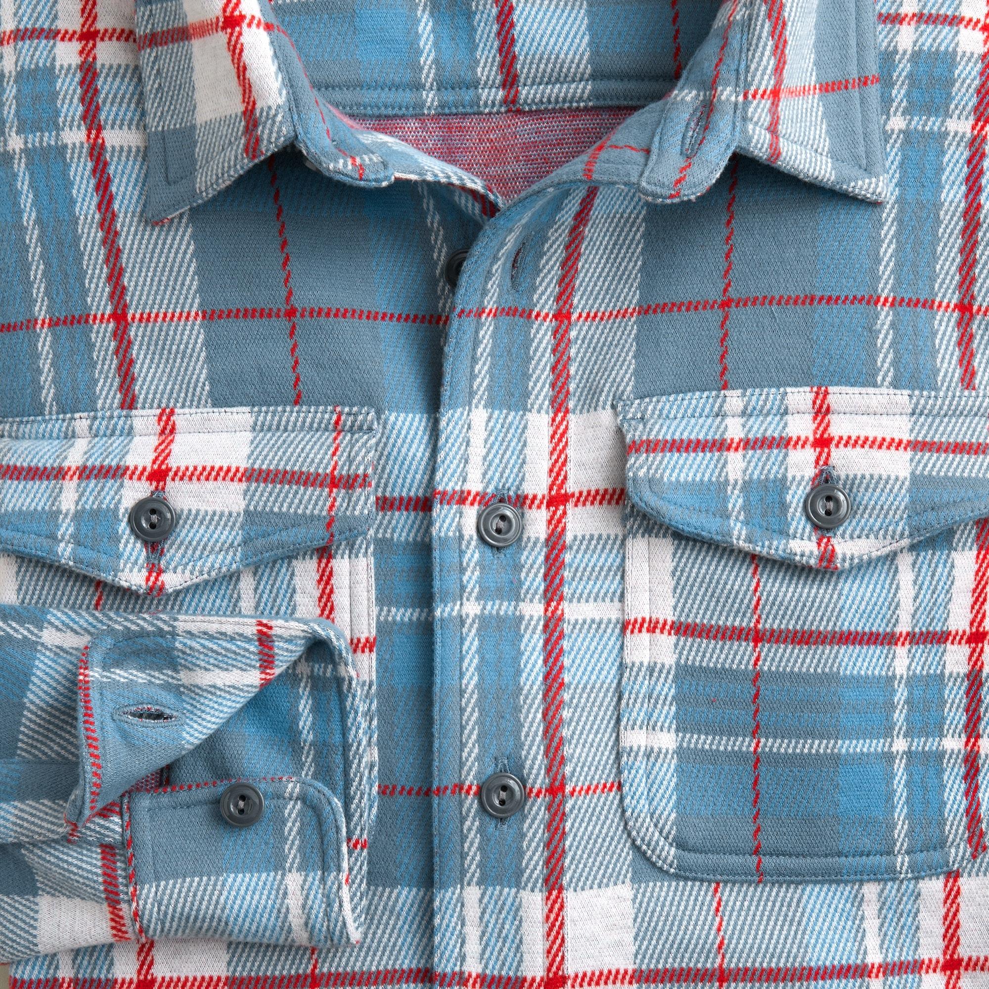 Seaboard soft-knit shirt in plaid Product Image