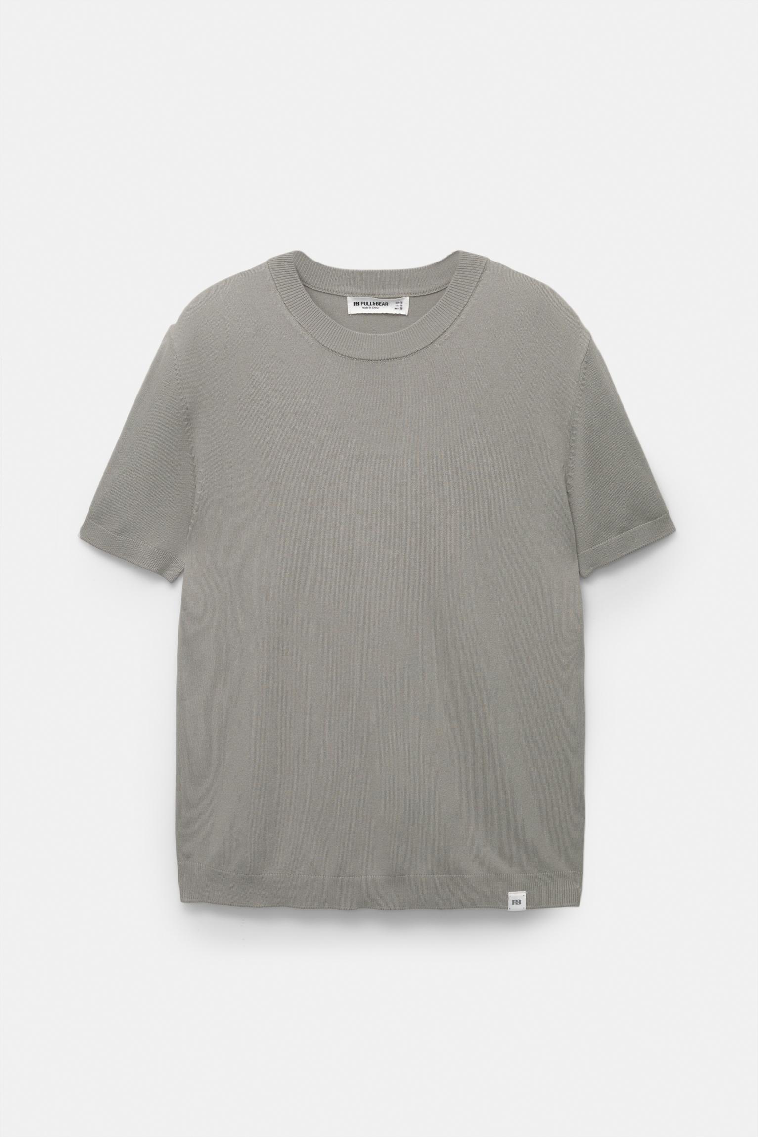 Short sleeve knit T-shirt Product Image