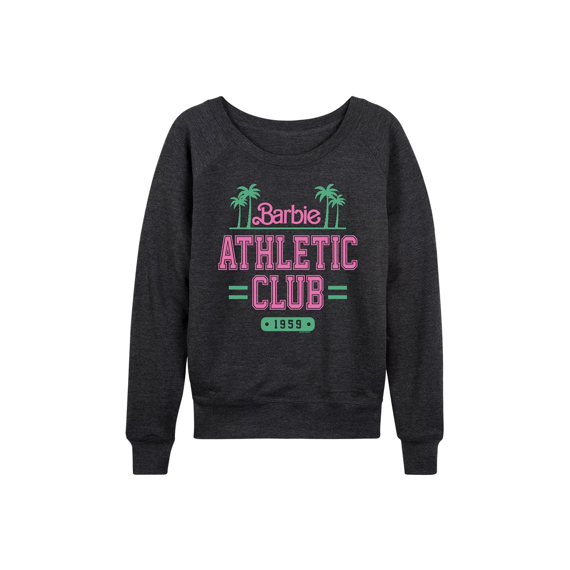 Women's Barbie® Athletic Club French Terry Long Sleeve Tee,  Product Image