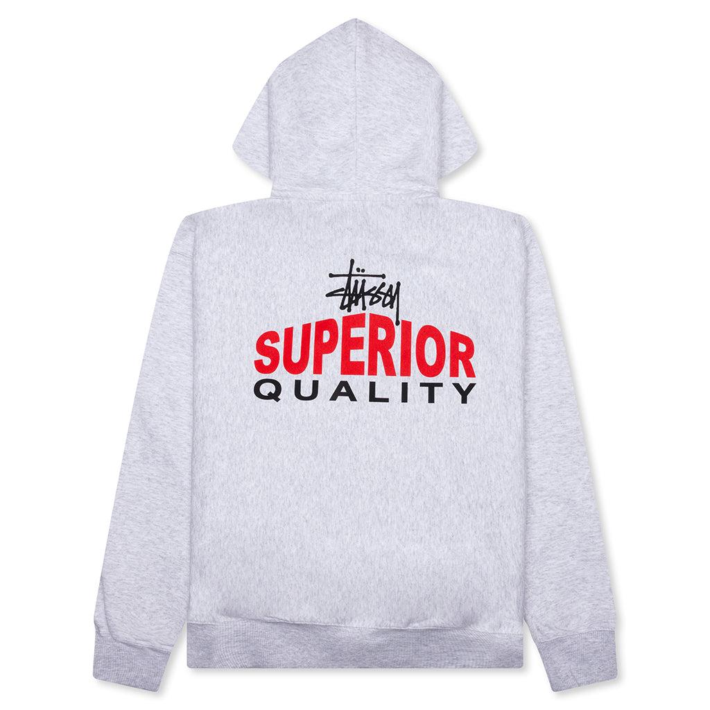 Superior Quality Zip Hoodie - Ash Heather Male Product Image