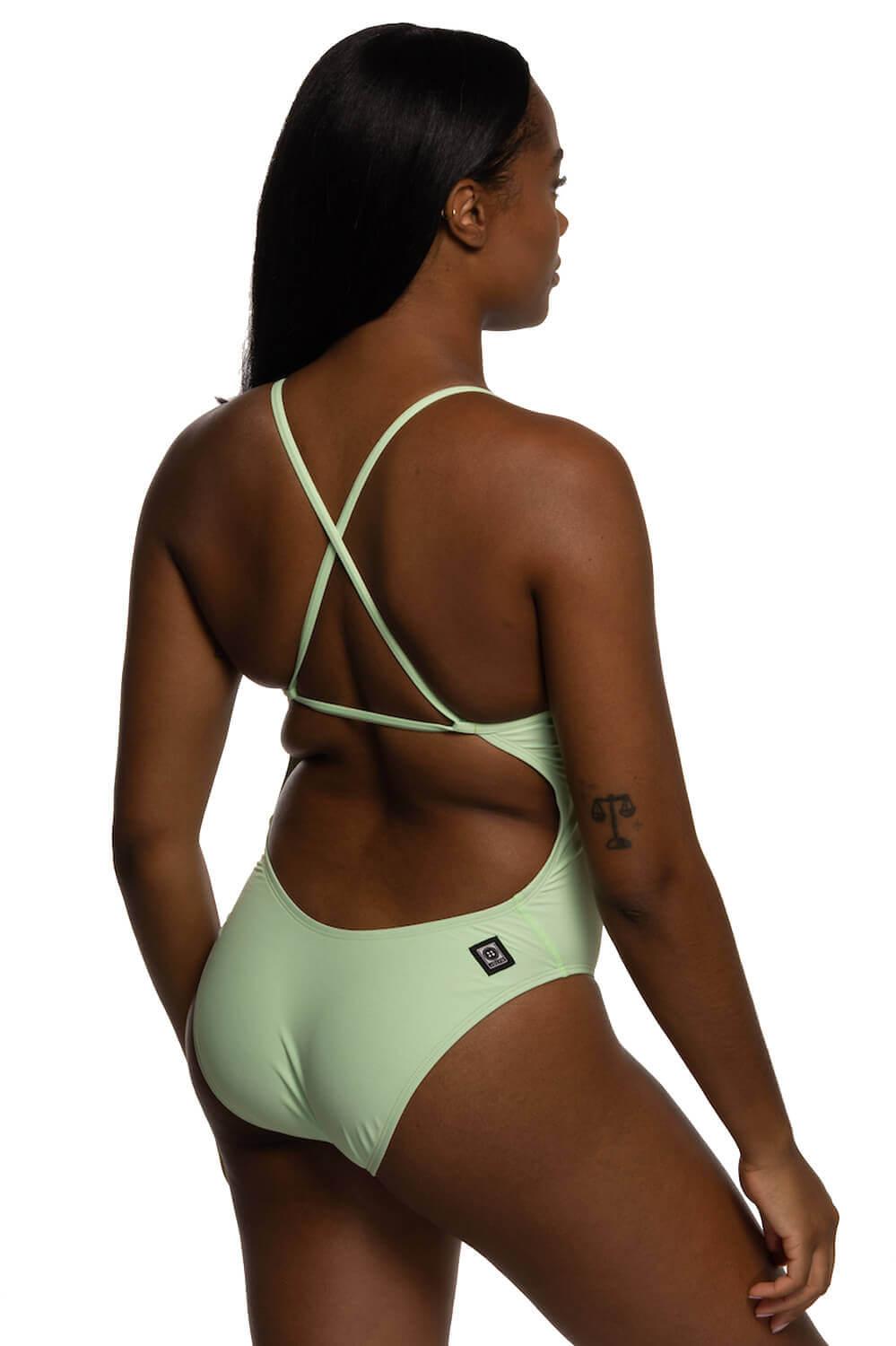 Brandon One Piece Swimsuit - Mint Female Product Image