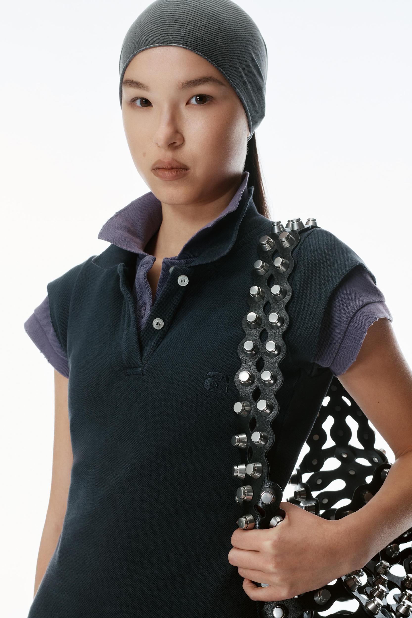 Layered Polo Short-sleeve Minidress Product Image